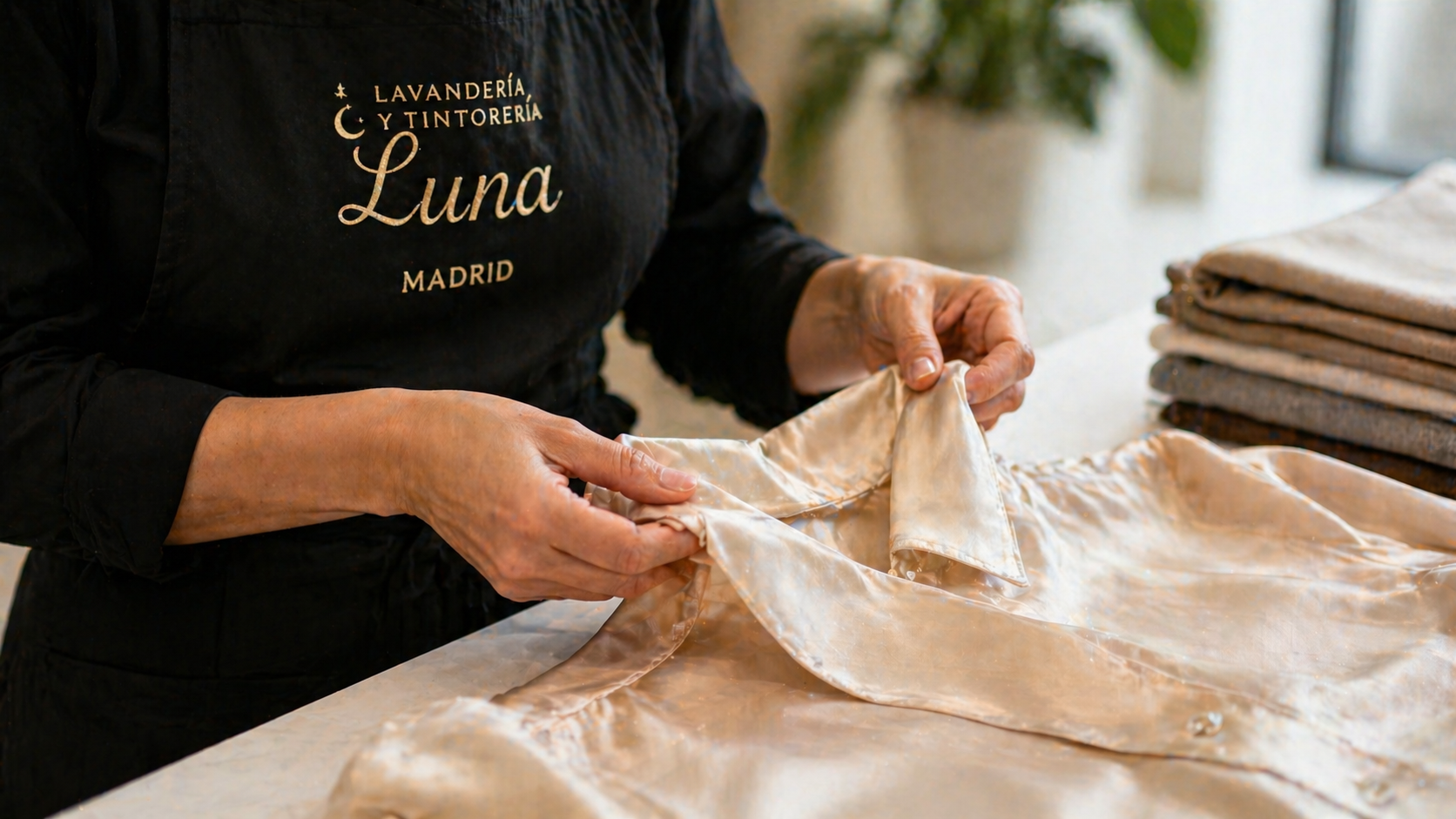 Interior de Lavandería Luna artesanía en cada lavado